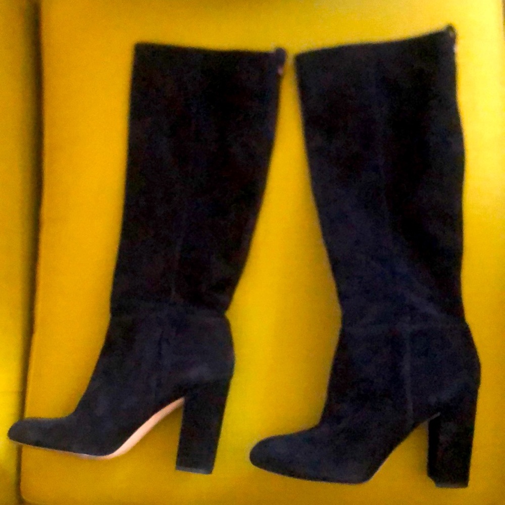 Sam Edelman-Suede Black knee boots-size 10